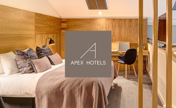 10% Off Suite Stays Plus a Complimentary Bottle of Fizz & Chocolates 🥂 - Apex Hotels Voucher