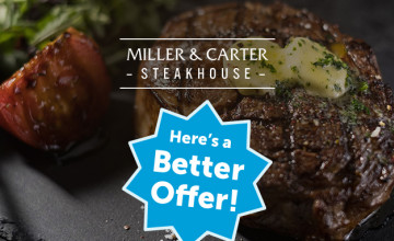 Fixed-Price Lunch: 2 courses from £16.25 and 3 courses from £19.25 | Miller & Carter Voucher
