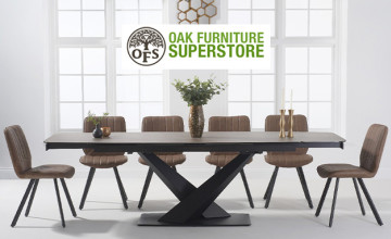 £100 Off £1250+ Spends | Oak Furniture Superstore Voucher Code
