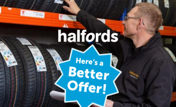 10% Off 2 or More Tyres with This Halfords Discount