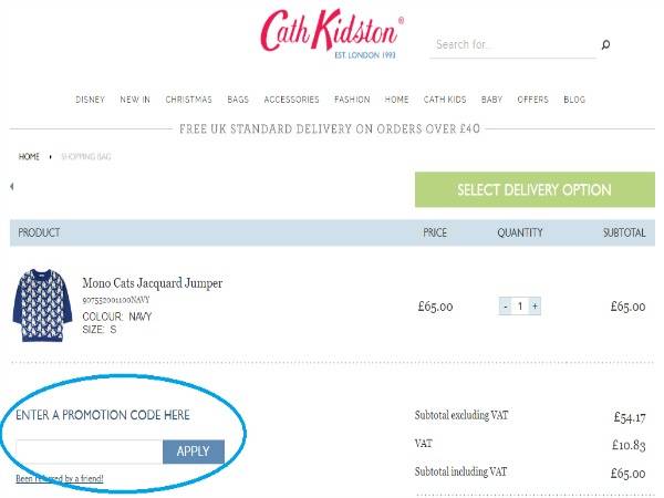 cath kidston discount code