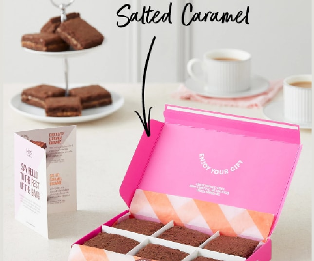 Letterbox Brownies Marks and Spencer Christmas Gifts for Foodies Vouchercloud