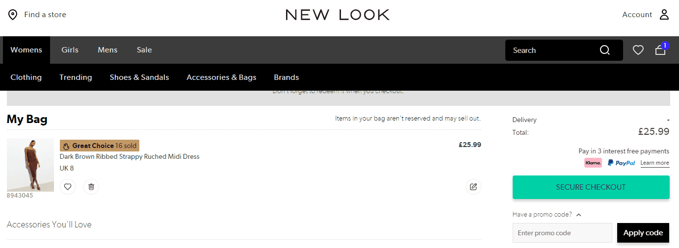 New Look promo code
