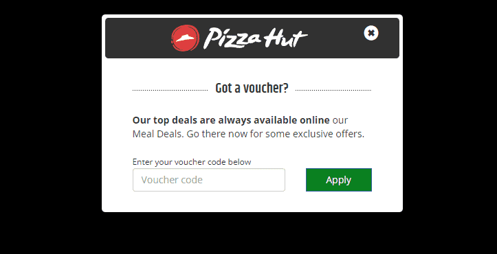 Pizza Hut discount code