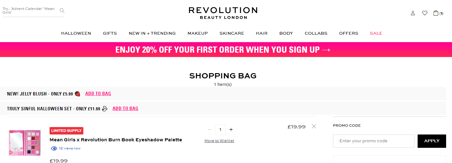 Revolution Beauty discount code