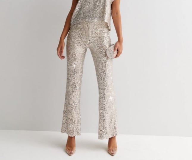 Sequin trousers | 10 casual work Christmas party outfits