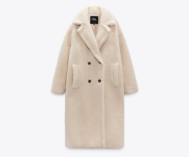 Zara teddy coat best women's winter coats | vouchercloud